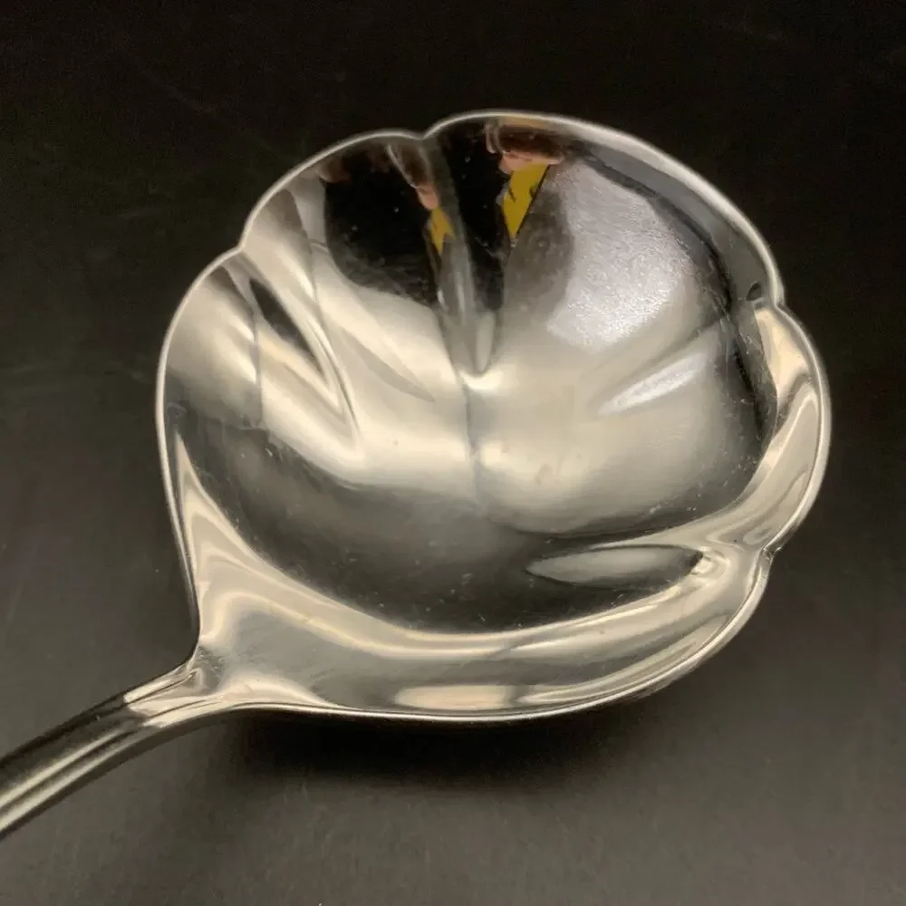 Vintage Oneida Gravy Ladle Spoon HH Distinction Deluxe Stainless  Floral Bouquet